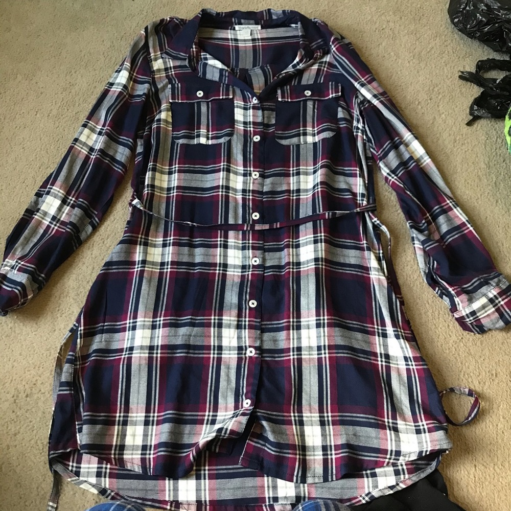 Charlotte Russe Flannel Dress size small